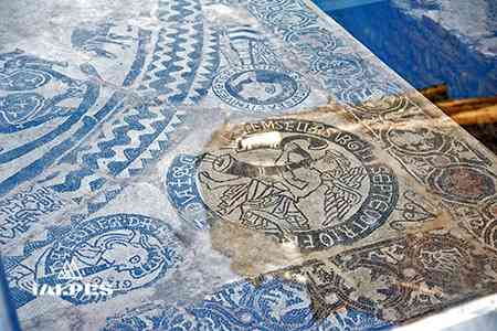 Mosaiques romaines à Turin, Italie