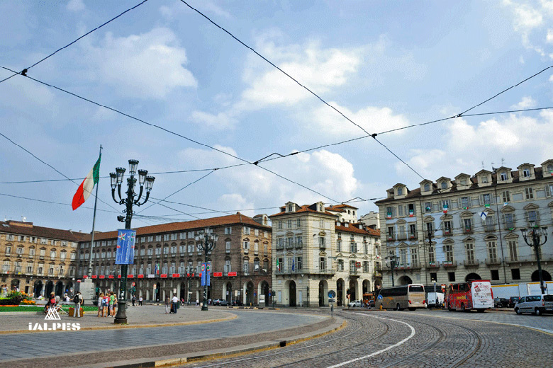 Turin, place du château