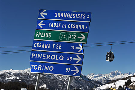 Panneau routier Italie